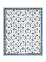 BLOCKS OF INDIA Sanganeri Print Cotton Viscose Economy King Size Bedsheet (225 X 270 CM) DOB_BED_AURA_12