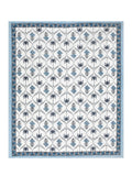 BLOCKS OF INDIA Sanganeri Print Cotton Viscose Economy King Size Bedsheet (225 X 270 CM) DOB_BED_AURA_12