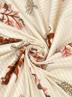 BLOCKS OF INDIA Sanganeri Print Cotton Viscose Economy King Size Bedsheet (225 X 270 CM)  DOB_BED_AURA_7