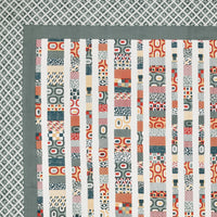 BLOCKS OF INDIA Sanganeri Print Cotton Viscose Economy King Size Bedsheet (225 X 270 CM) DOB_BED_AURA_IKAT_GREY