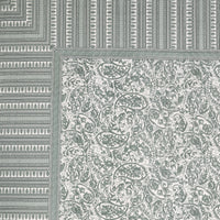 BLOCKS OF INDIA Sanganeri Print Cotton Viscose Economy King Size Bedsheet (225 X 270 CM) DOB_BED_AURA_JAAL_GREY