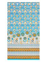 BLOCKS OF INDIA Hand Block Printed Cotton Daylight Curtain with Eyelets(Set of 2 Curtains) (Flower 214 cm / Door)