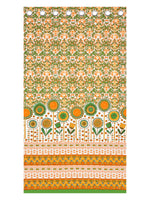 BLOCKS OF INDIA Hand Block Printed Cotton Daylight Curtains with Eyelets(Set of 2 Curtains) (Flower 214 cm/ Door)