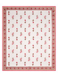Hand Block Printed 100% Cotton Dohar King Size Reversible (PInk Peach Flower)