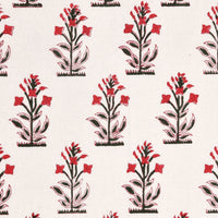 BLOCKS OF INDIA Hand Block Printed Cotton Daylight Curtain with Eyelets(Set of 2 Curtains) (Flower 214 cm / Door)