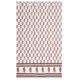 BLOCKS OF INDIA Hand Block Printed Cotton Daylight Curtain with Eyelets(Set of 2 Curtains) (Flower 214 cm / Door)