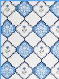 Cotton Dohar / Blanket King Bed Size Hand Block Printed (Blue Mughal)