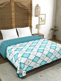 Cotton Dohar / Blanket King Bed Size Hand Block Printed (Turq Mughal)