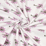 Pure Cotton Table Cloth Rajasthani Hand Block Printed( PURPLE COCO TREE)