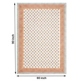 Pure Cotton Table Cloth Rajasthani Hand Block Printed (YELLOW BLOSSOM)