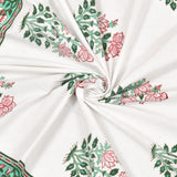 PURE COTTON RAJASTHANI HAND BLOCK PRINT SIX SEATER TABLE CLOTH (BLOCK 7)