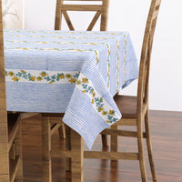 PURE COTTON RAJASTHANI HAND BLOCK PRINT SIX SEATER TABLE CLOTH (BLOCK 9)