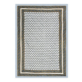 Cotton Single Size Quilt Hand Block Print for Light Winters (150x225 cm) (Grey Yellow Buti)