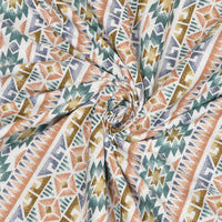 BLOCKS OF INDIA Polycotton Dohar/Blanket for Summer (GREEN IKAT DULL COTTON)