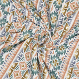 BLOCKS OF INDIA Polycotton Dohar/Blanket for Summer (GREEN IKAT DULL COTTON)