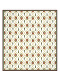 Cotton Dohar / Blanket King Bed Size Hand Block Printed (Green Patti)