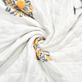 Cotton Single Size Quilt Hand Block Print for Light Winters (150x225 cm) (Green tol)