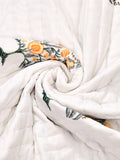 Hand Block Printed Cotton King Size Quilt (Green Tol)