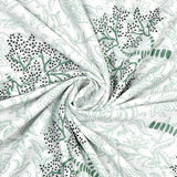 BLOCKS OF INDIA Hand Block Printed Cotton Summer Single Size Reversible Printed Malmal Dohar Green Yellow Tree