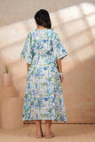 Hand Block Kaftan in Pure Cotton Fabric KAFTAN_BLUE TRIBE
