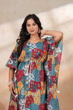 Hand Block Kaftan in Pure Cotton Fabric KAFTAN_SIXTEEN COLOR
