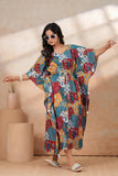Hand Block Kaftan in Pure Cotton Fabric KAFTAN_SIXTEEN COLOR