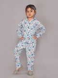 BLOCKS OF INDIA Cotton Hand Block Animal Print Nightwear For Kids Unisex