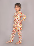 BLOCKS OF INDIA Cotton Hand Block Animal Print Nightwear For Kids Unisex