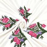 Cotton Dohar / Blanket King Bed Size Hand Block Printed (PINK GREEN BUNCH)