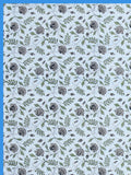 Hand Block Printed 100% Cotton Dohar King Size Reversible (Blue Tree of Life)
