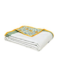 Hand Block Printed 100% Cotton Dohar King Size Reversible (Green Tree Of Life)