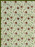 Hand Block Printed 100% Cotton Dohar King Size Reversible (Open Green Motifs)