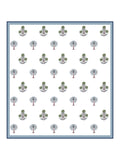 Hand Block Printed 100% Cotton Dohar King Size Reversible (Open Grey Motif)