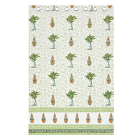 BLOCKS OF INDIA Hand Block Printed Cotton Daylight Curtain with Eyelets(Set of 2 Curtains) (Flower 214 cm / Door)