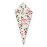 BLOCKS OF INDIA Hand Block Print Cotton Table Napkin (Pink jaal)