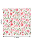 BLOCKS OF INDIA Hand Block Print Cotton Table Napkin (Pink jaal)