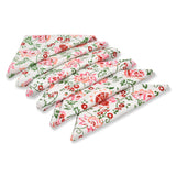 BLOCKS OF INDIA Hand Block Print Cotton Table Napkin (Pink jaal)