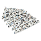 BLOCKS OF INDIA Hand Block Print Cotton Table Napkin (Grey Jaal)