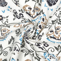 BLOCKS OF INDIA Hand Block Print Cotton Table Napkin (Grey Jaal)