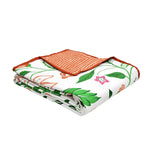 Cotton Dohar / Blanket King Bed Size Hand Block Printed (Orange Anar Jaal)