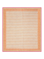 Cotton Dohar / Blanket King Bed Size Hand Block Printed (Orange Buta New)