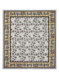 BLOCKS OF INDIA Sanganeri Print Cotton Viscose Economy King Size Bedsheet (225 X 270 CM) SAPPHIRE PATTERN 18