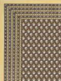 BLOCKS OF INDIA Sanganeri Print Cotton Viscose Economy King Size Bedsheet (225 X 270 CM) SAPPHIRE PATTERN 1