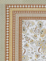 BLOCKS OF INDIA Sanganeri Print Cotton Viscose Economy King Size Bedsheet (225 X 270 CM) SAPPHIRE PATTERN 26