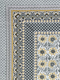 BLOCKS OF INDIA Sanganeri Print Cotton Viscose Economy King Size Bedsheet (225 X 270 CM) SAPPHIRE PATTERN 31
