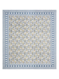 BLOCKS OF INDIA Sanganeri Print Cotton Viscose Economy King Size Bedsheet (225 X 270 CM) SAPPHIRE PATTERN 35
