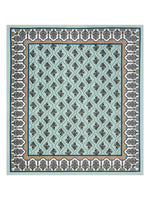 BLOCKS OF INDIA Sanganeri Print Cotton Viscose Economy King Size Bedsheet (225 X 270 CM) SAPPHIRE PATTERN 5