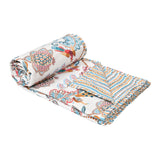 BLOCKS OF INDIA Polycotton Double Dohar /Blanket for Summer (PINK CHIDIYA DULL COTTON)