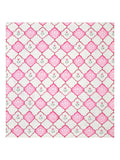 BLOCKS OF INDIA Hand Block Printed Cotton King Size Quilt (Pink Mughal)
