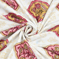BLOCKS OF INDIA Hand Block Printed 100% Cotton Dohar King Size Reversible (Pink Rose)